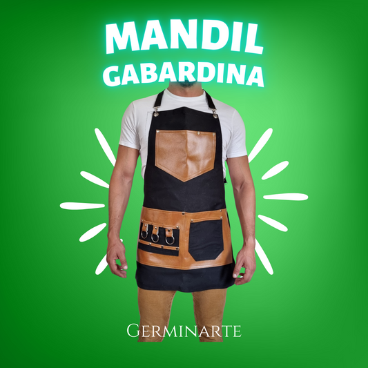 Mandil de Gabardina Negro