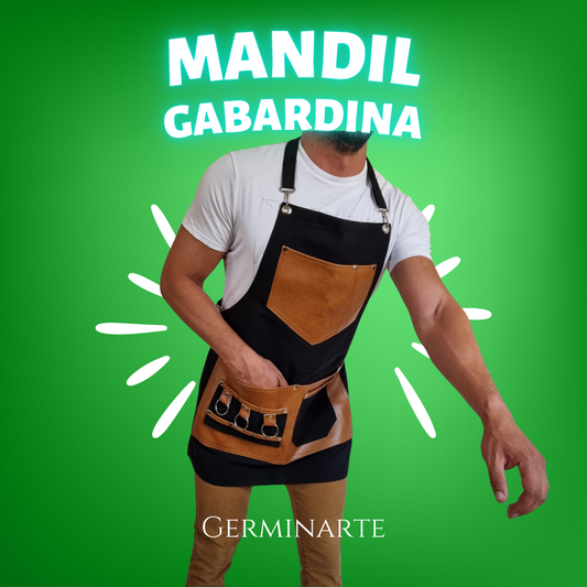 Mandil de Gabardina Negro