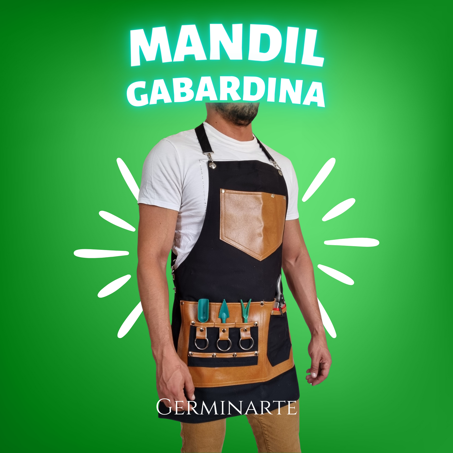 Mandil de Gabardina Negro